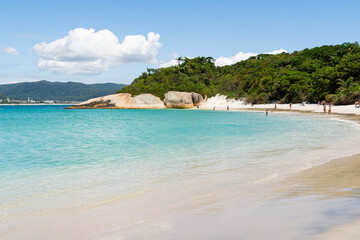 Fototapeta premium Vacaciones en Isla do Campeche, estado de Santa Catarina, Brasil