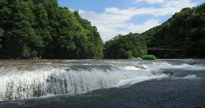 吹割渓谷の吹割の滝