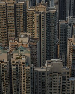 High-rise buildings in Hong Kong, China