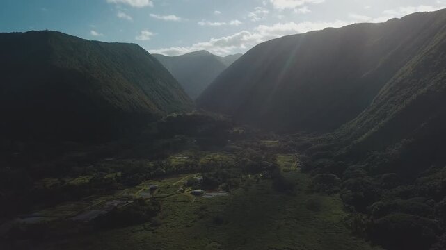 Aerial view of the Hawaiian Big Island