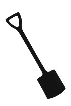 Shovel in silhouette 