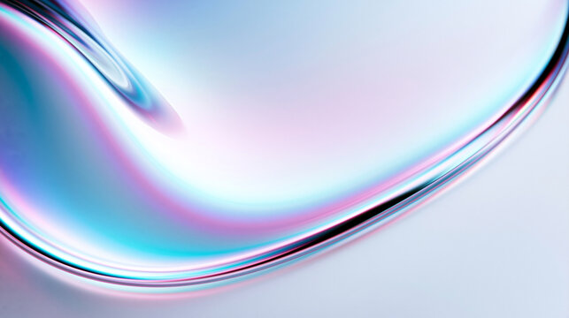 Abstract Holographic Liquid Chrome Wave Background