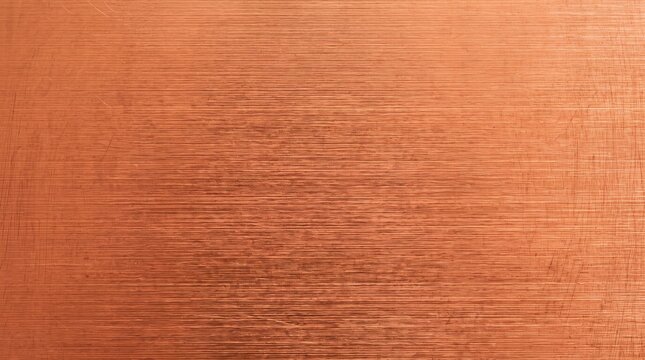 Brushed Copper Metal Texture Background Surface