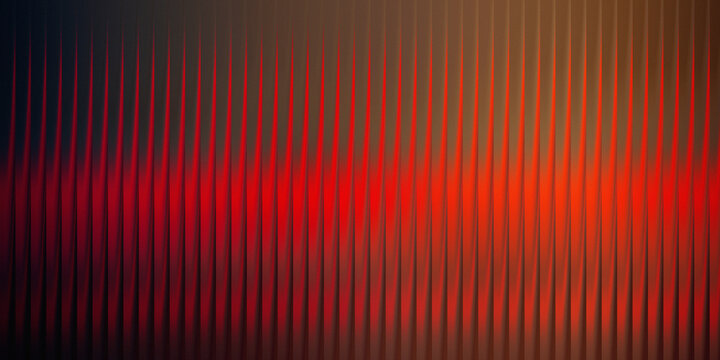 3d rendering, abstract dark red and orange gradient background with vertical lines