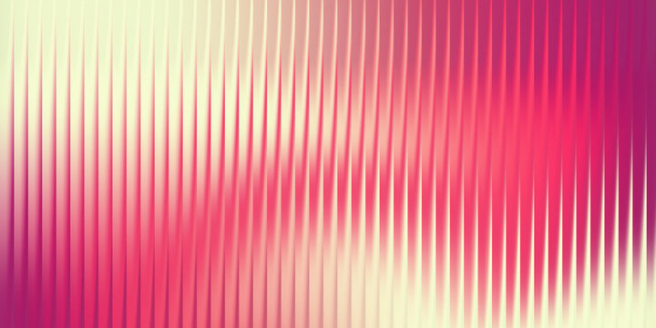 3d rendering, abstract pink and cream gradient background with vertical lines