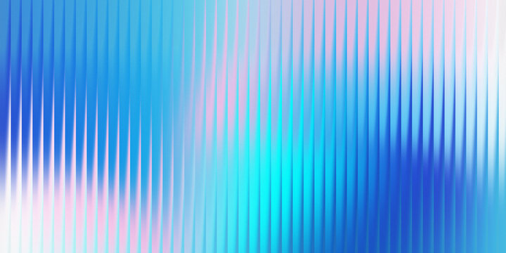 3d rendering, cool blue gradient vertical lines abstract background texture