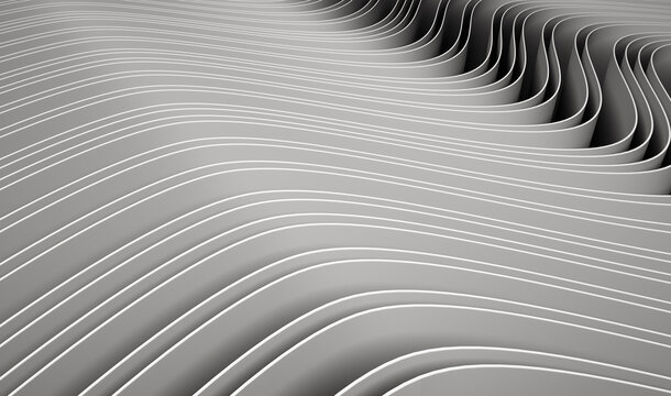 close up of abstract wave pattern 3d render