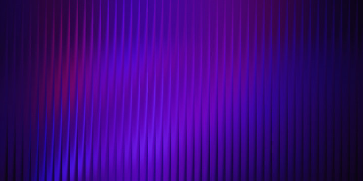 3d rendering, abstract purple blue gradient vertical lines background