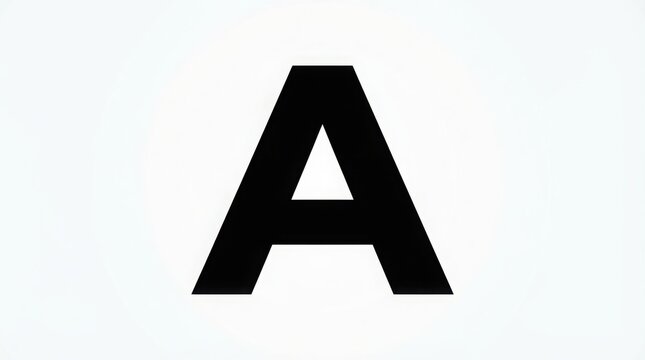 letter a made of colorful letters