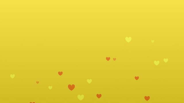 bright sunny yellow and orange upward heart stream