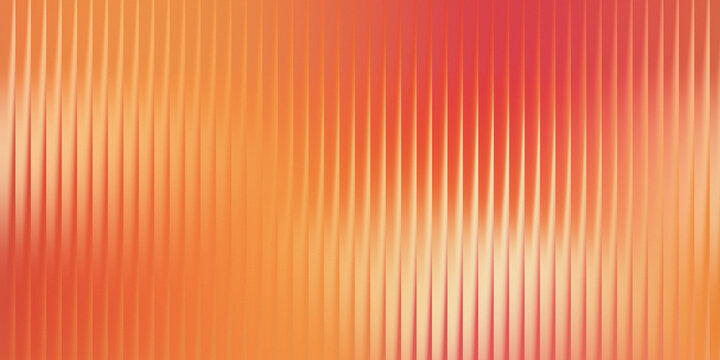 3d rendering, soft orange pink gradient abstract vertical stripes background