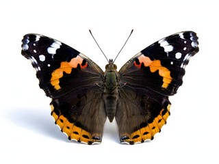 Naklejka premium Colorful Butterfly with Spread Wings for Nature and Wildlife Themes