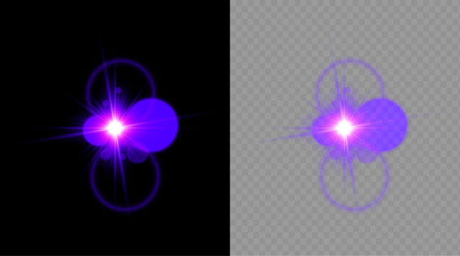A stunning visualization of a celestial object emitting intense light possibly a quasar or active galactic nucleus. vector illustration on transparent background.