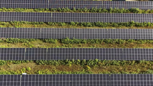 Aerial photo of eco friendly energy source