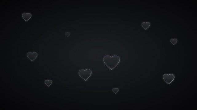 Charcoal Grey Minimal Hearts Sophisticated Corporate Style