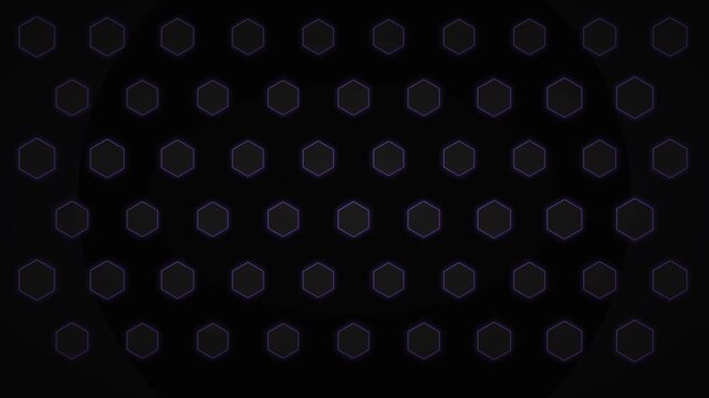charcoal gray hexagon scaling minimal tech animation
