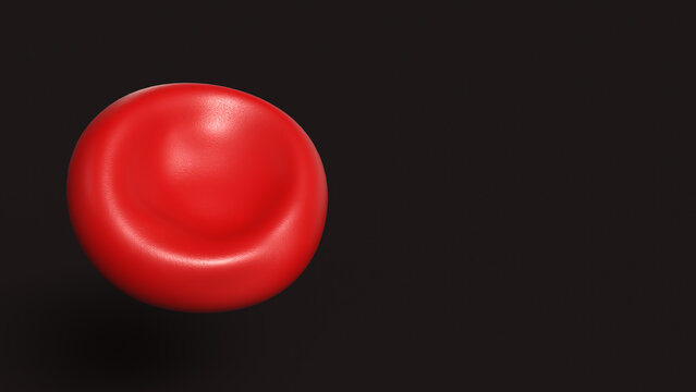 Detailed Red Blood Cell Medical Illustration 3d render.