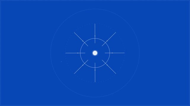 Clean flat electric burst corporate blue animation