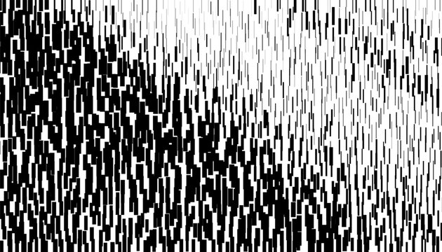 Black and white abstract and grunge transition pattern with rough effects for sporty background and jersey design. Vector format illustration. Eps10