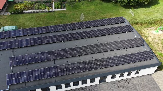 Industrial plant using solar power for autonomy
