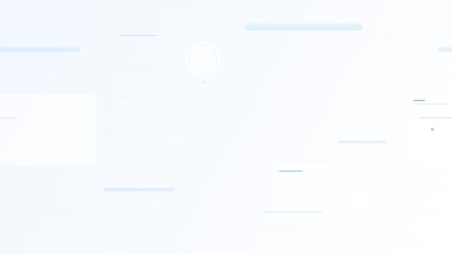 clean tech white blue minimalist vector animation