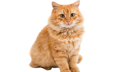 orange cat, ginger cat, orange tabby, cat PNG, orange cat PNG, fluffy cat, long haired cat, furry cat, adult cat, png © Canva