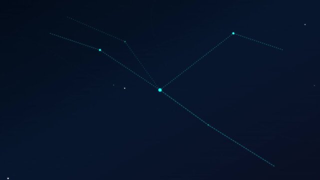 cognitive intelligence neuron map abstract digital motion