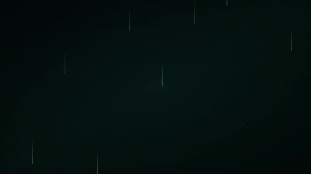 Cool Mint Digital Rain Modern Software Concept