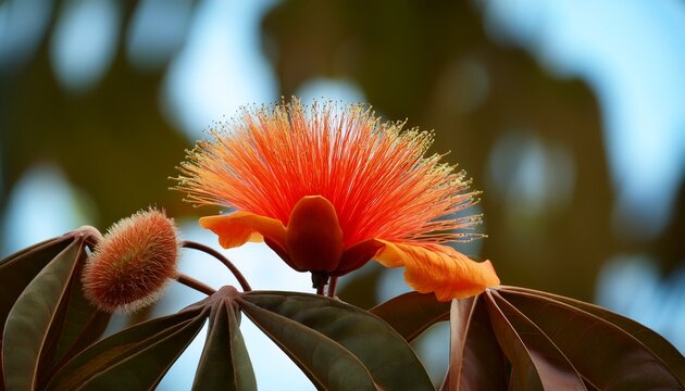 Bombax Ceiba Or Silk Cotton Flower