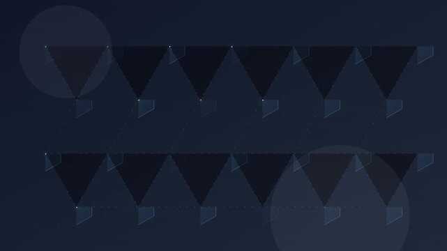 Corporate Blue Hexagon Network Connectivity Motion Design