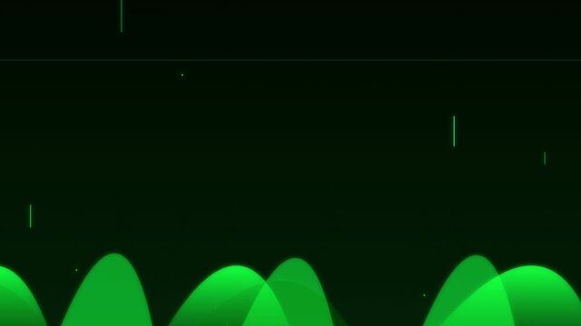 Cyber Green Matrix Fire Loop Digital Style