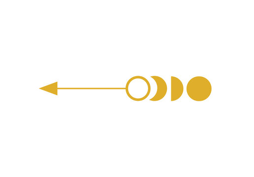 Elegant Gold Moon Phase Celestial Divider	