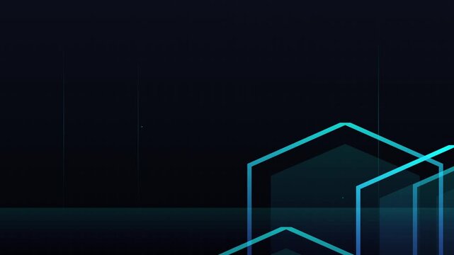 cyber security shield upward burst motion graphic