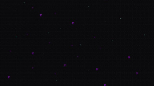 Cyber Tech Neon Money Flow Vertical Motion Graphic