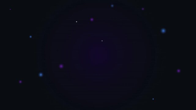 dark space nebula violet blue mote vector animation