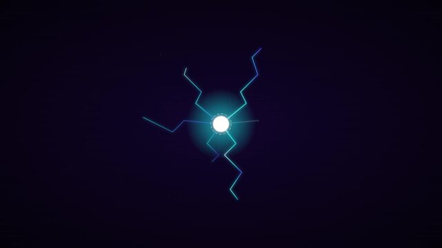 dynamic electric cyan plasma burst vector animation loop