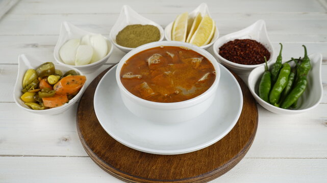 soup with meat
