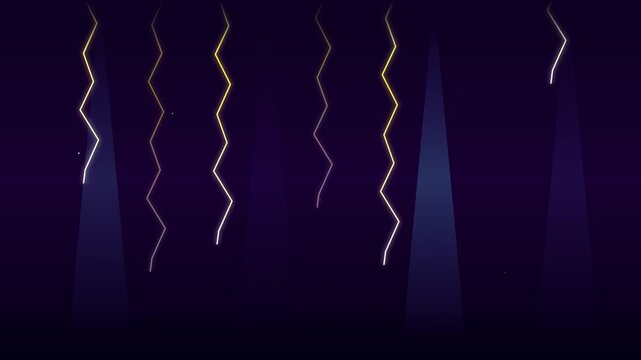 electric bolt energy upward ray vector loop