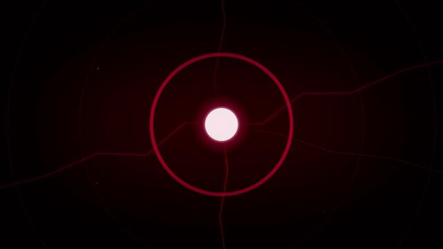 electric crimson red portal shockwave motion design