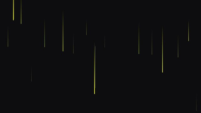electric yellow energy data rain dynamic motion