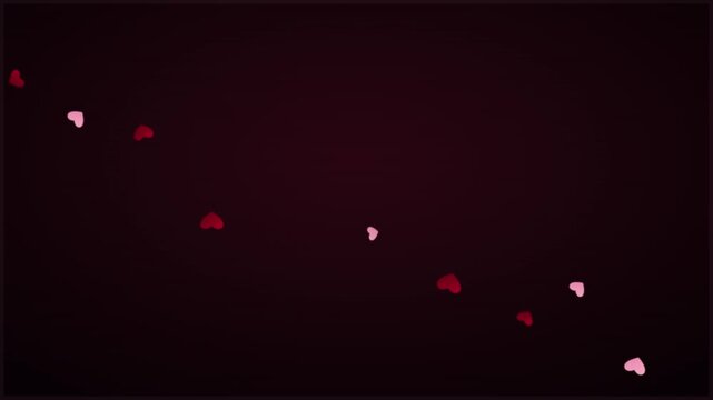 Elegant Abstract Petal Fall Animation In Dark Rose Theme