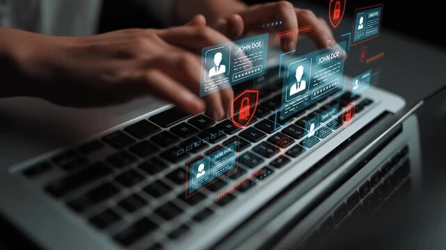 Modern Cybersecurity Concepts with Digital Data Protection and Identity Verification on Laptop Keyboard in Contemporary Office Environment. Entropy.