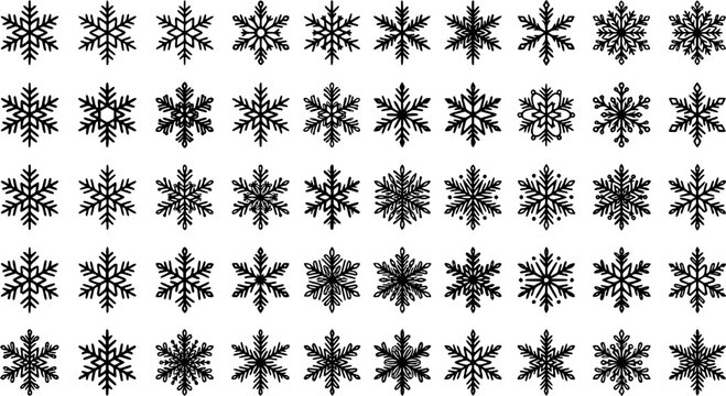 Download winter snowflake vector art free design templates for christmas holiday season decor use
