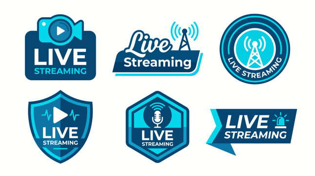 This collection of live streaming logos visually represents the digital engagement era, spotlighting the importance of connectivity and real-time communication in today's world.