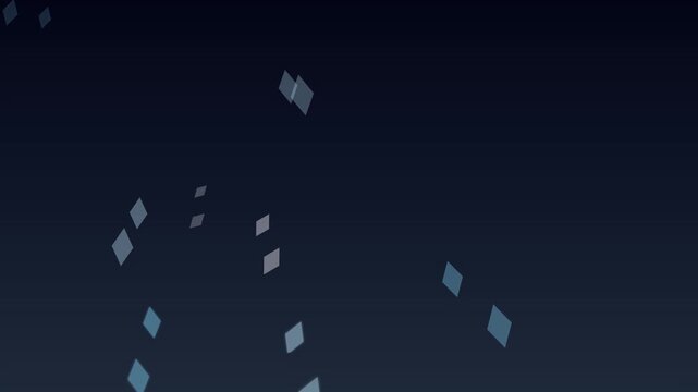 frozen ice blue diamond shards drifting slowly
