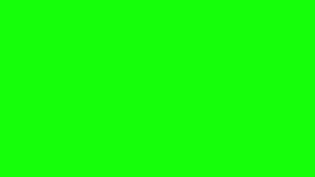 Volume slider pink bar animation with pop hearts on green screen