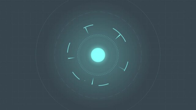 Futuristic energy blast luminous core motion background