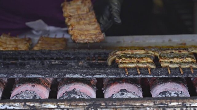うなぎの串焼き