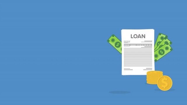 Bank Lending Contract and Financial Services Animation