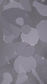 Pearlite Lamellae Fans Spreading Through Steel Grains, Metallography Seamless Loop in rich gray tones vertical 9:16